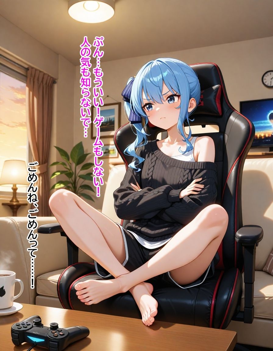 星街すいせい 〜寝たふりのすいせいに全部聞かれてた〜 サンプル2ページ目