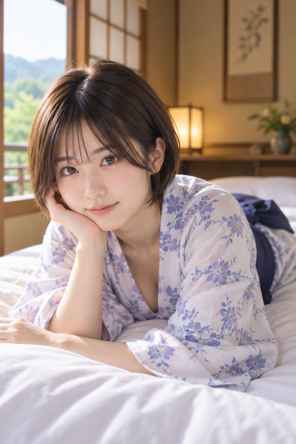 白石美月 湯けむり温泉デート 〜Mizuki in Onsen〜 サンプル1ページ目