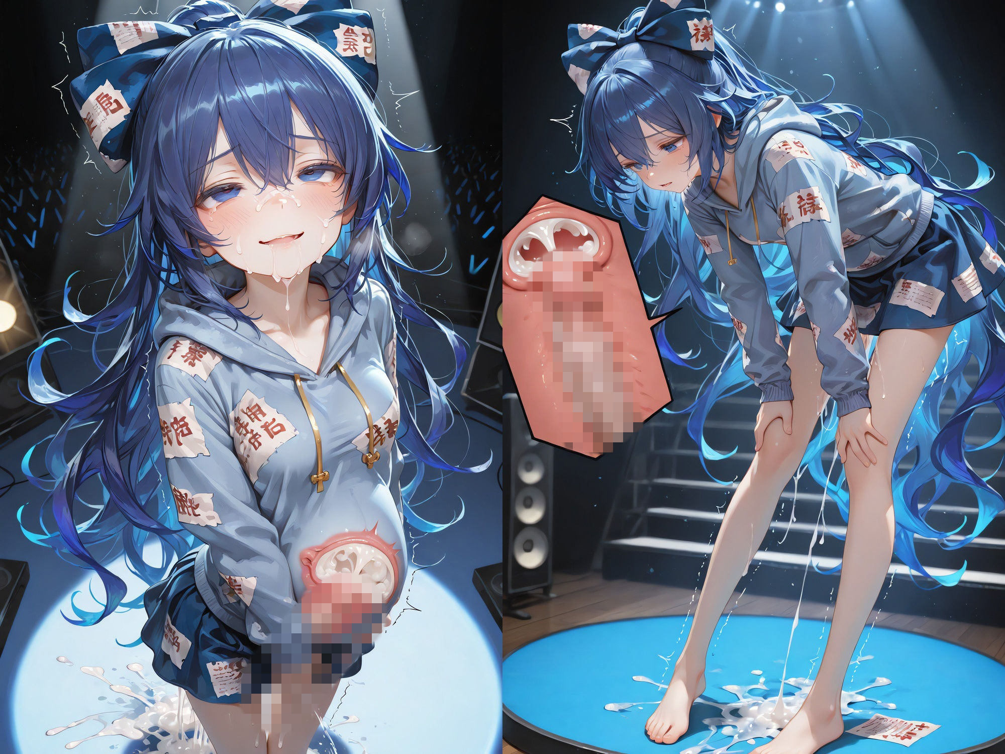 幻想郷アイドルライブで魔法のオナホがつながった 〜幻想郷ライブ×魔法のオナホ、中出し転送だらけの一日〜 （透過・ボテ腹あり） サンプル2ページ目