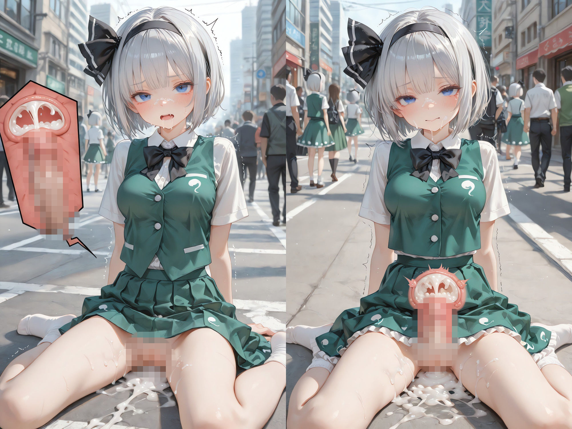 幻想郷アイドルライブで魔法のオナホがつながった 〜幻想郷ライブ×魔法のオナホ、中出し転送だらけの一日〜 （透過・ボテ腹あり） サンプル6ページ目