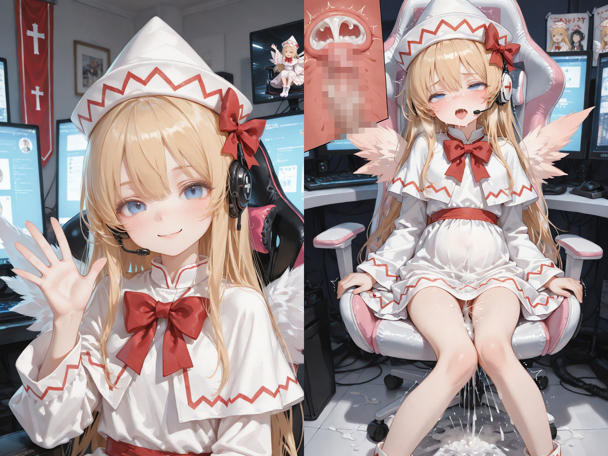 幻想郷アイドルライブで魔法のオナホがつながった 〜幻想郷ライブ×魔法のオナホ、中出し転送だらけの一日〜 （透過・ボテ腹あり） サンプル7ページ目