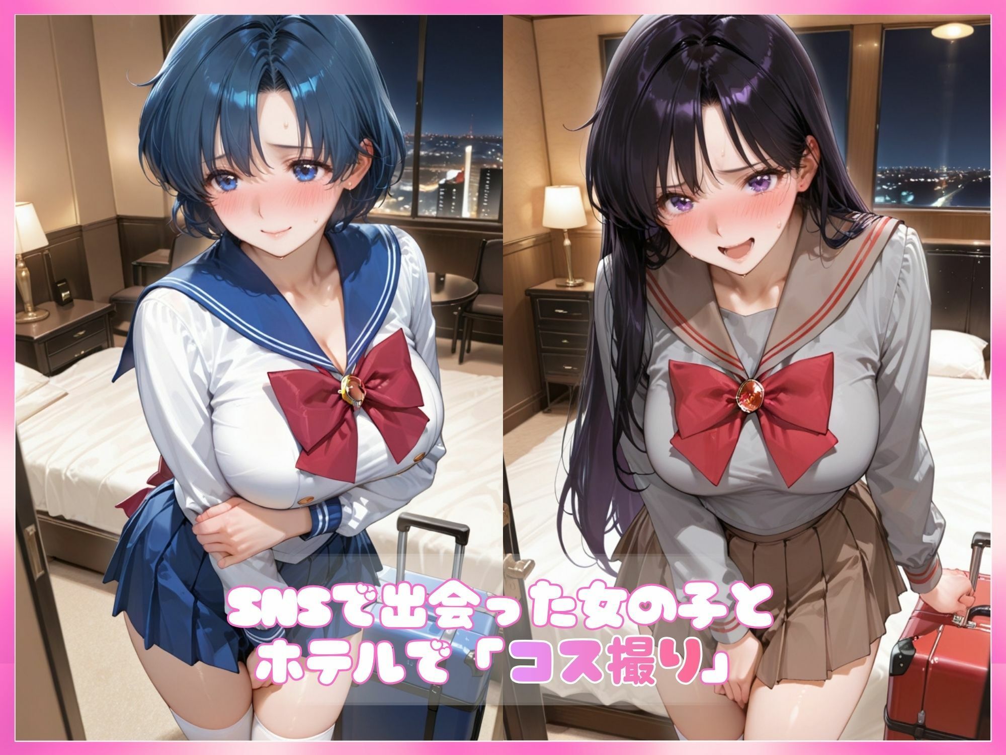 コスプレ撮るだけの約束だったのにオフパコされちゃった。 【〜あ○＆れ○〜】 サンプル1ページ目