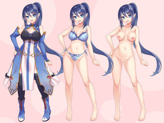 【立ち絵素材R18】 キリッと深海お嬢様レヴィアタン フルセットPSDパック サンプル2ページ目