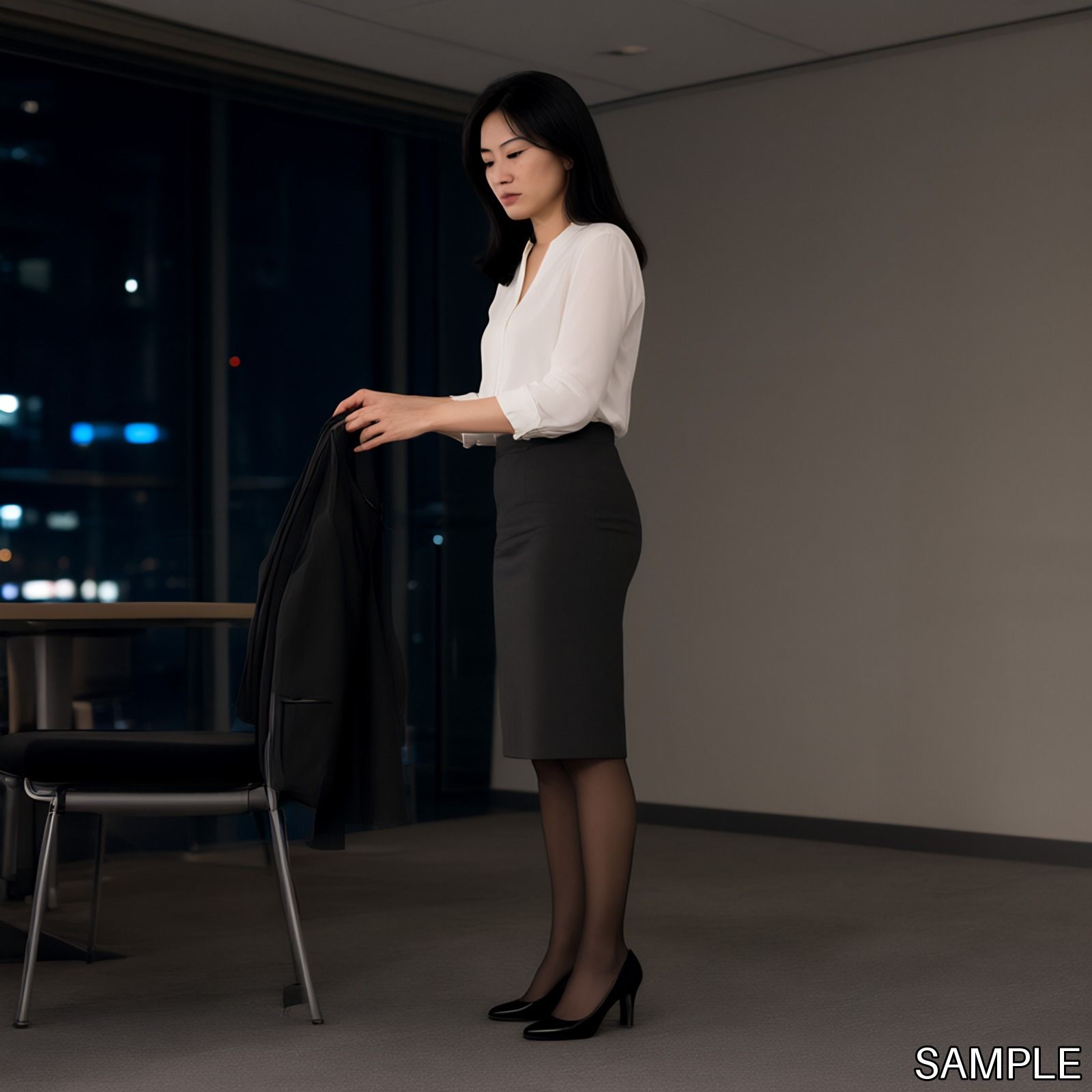 深夜残業の女性上司 サンプル6ページ目