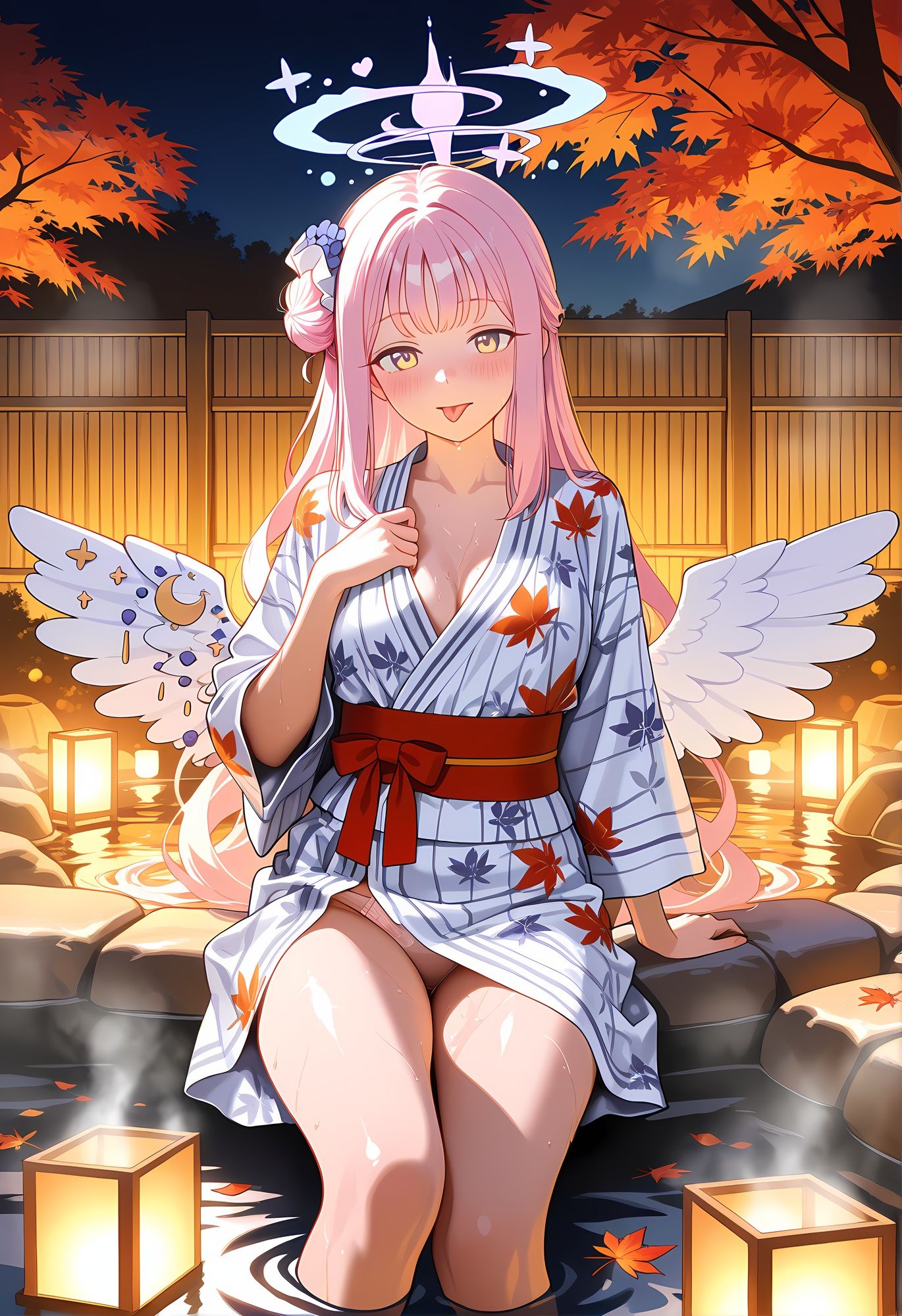 君と過ごす、紅葉の夜 サンプル2ページ目