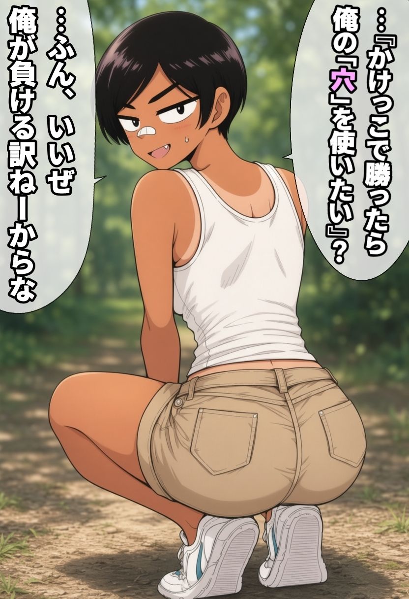 ボーイッシュな幼なじみに無責任中出ししまくる本。 サンプル5ページ目