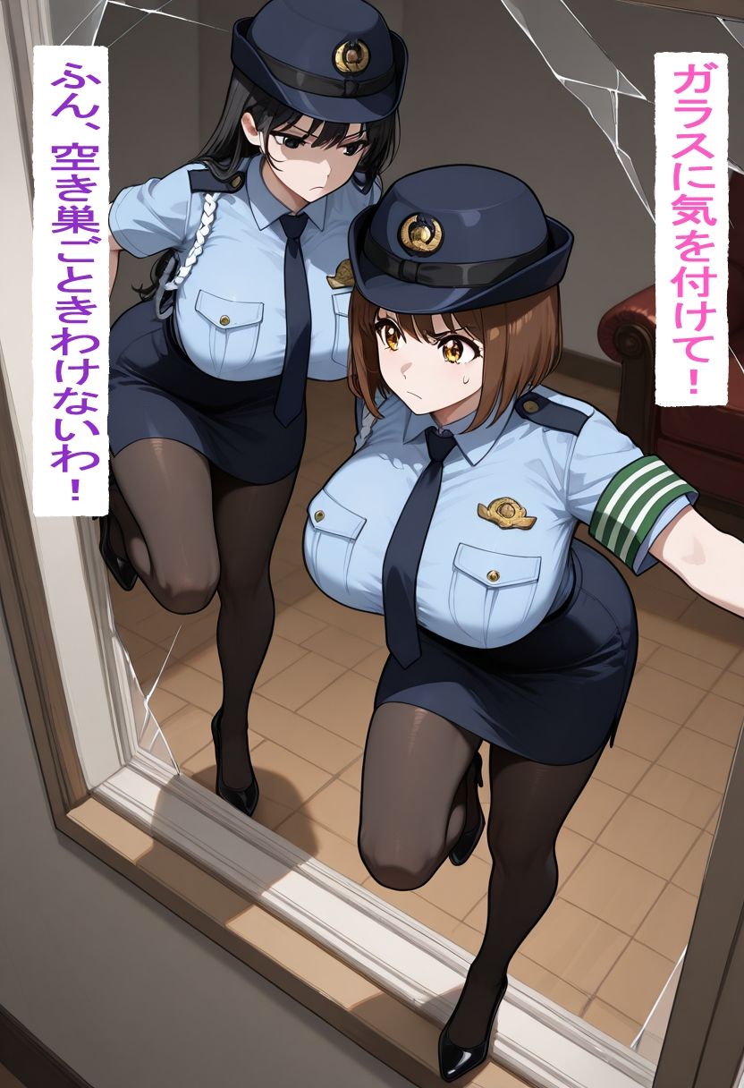拉致された婦警たち サンプル3ページ目