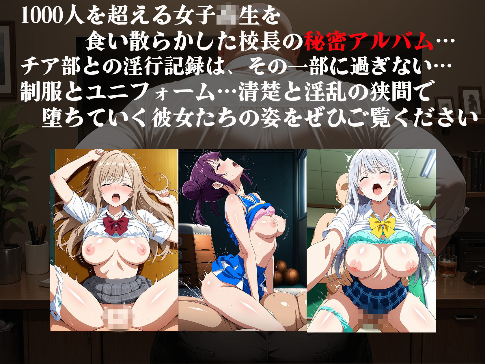 禁断の学園アルバム（チアダンス部編）  〜名門校長が隠し持っていた女子校生淫行記録〜 サンプル8ページ目