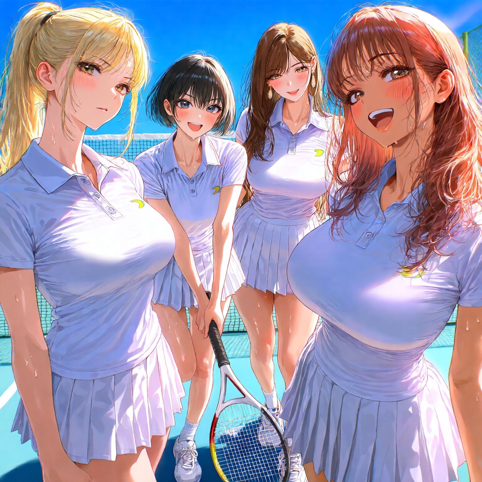 【AIイラスト集】スポーツの秋、芸術の秋、美少女の秋。部活女子のボディを堪能しよう！ サンプル1ページ目