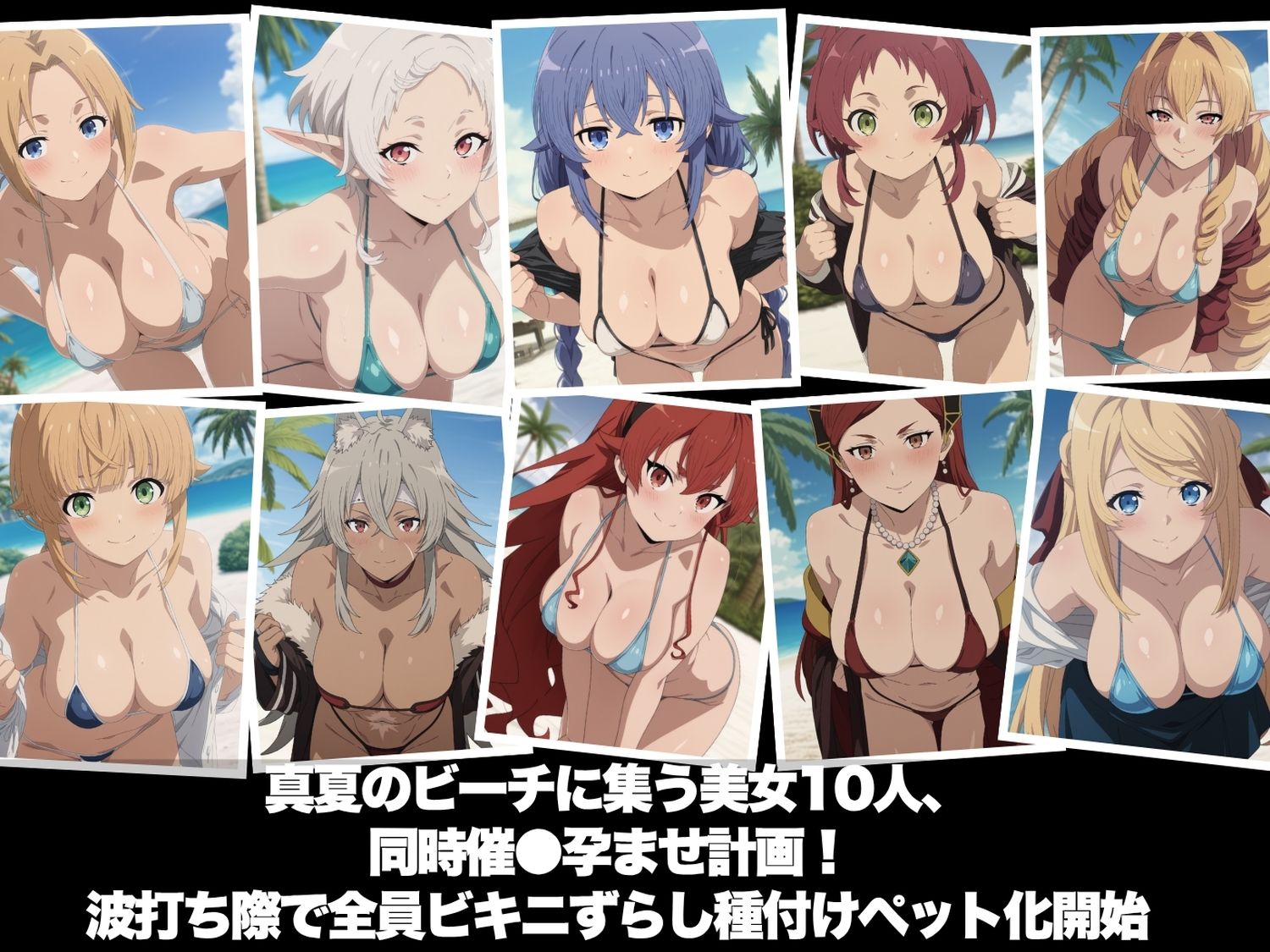 真夏の海辺で堕ちて 〜おじさんの虜になって妊娠するまで〜 無◯転生 〜異世界行ったら本気だす〜編 サンプル1ページ目