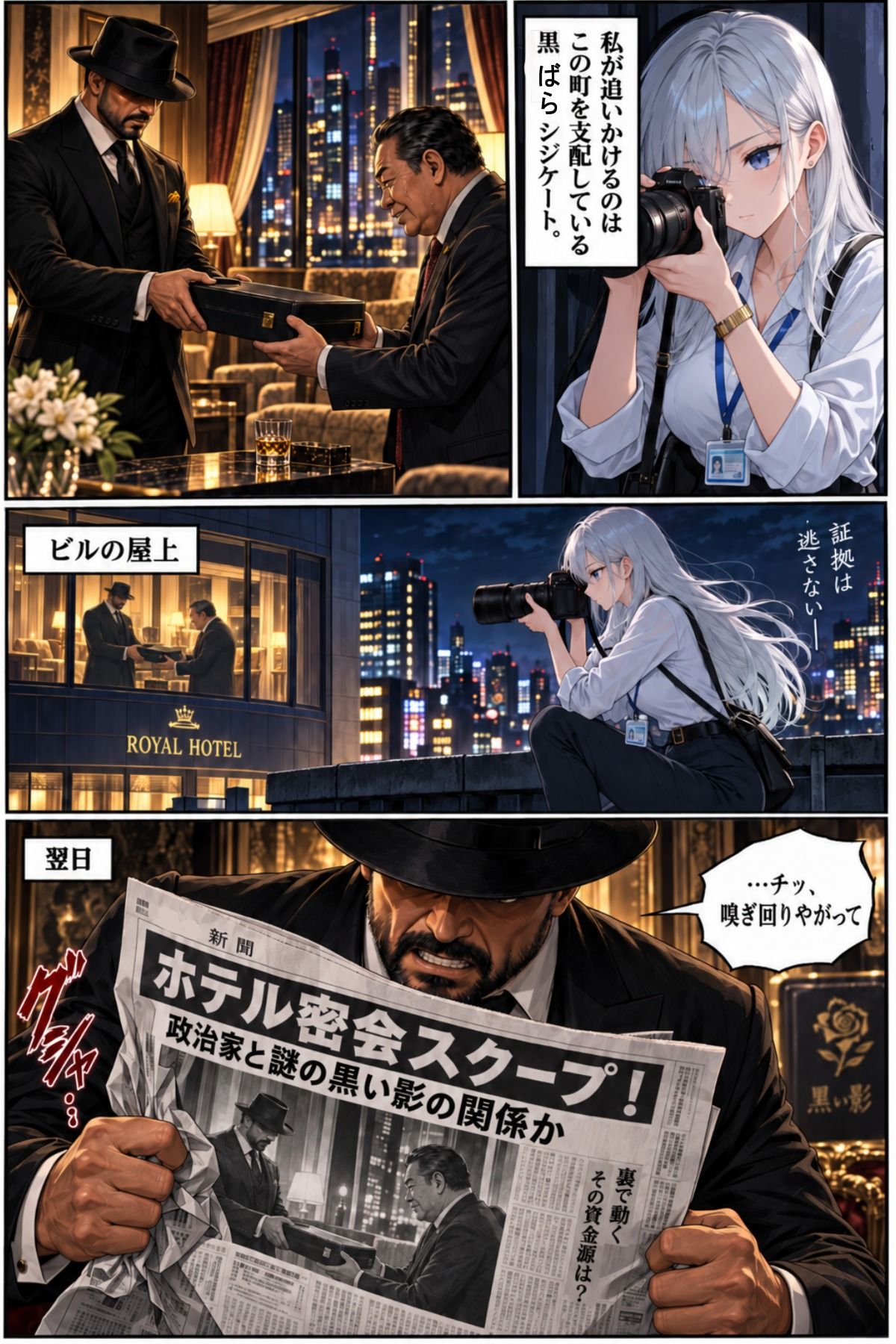 銀影の怪盗〜失われた正義の光〜 サンプル2ページ目