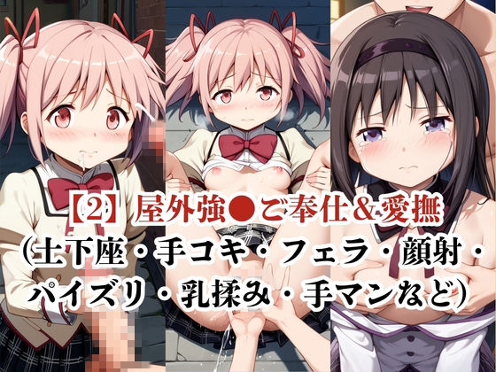肉玩具認定証発行！！街の性処理係堕ち。―快楽と恥辱の記録―鹿●まどか＆暁●ほむら編 サンプル4ページ目