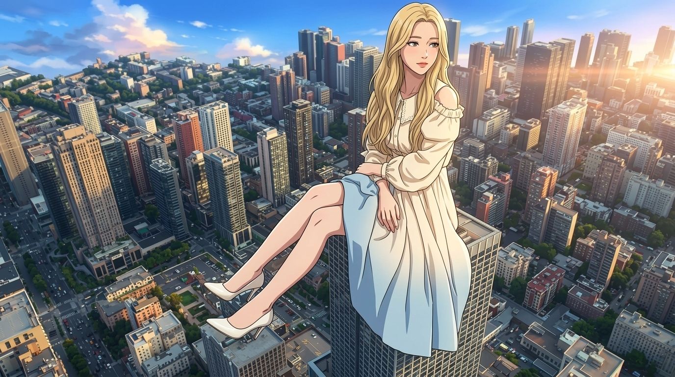 【AIイラスト集】都市潜伏！巨大OLスーツ特撮ヒロイン - 厳選CGコレクション（17枚/2K高画質）【特典アニメーション動画追加！】 サンプル3ページ目