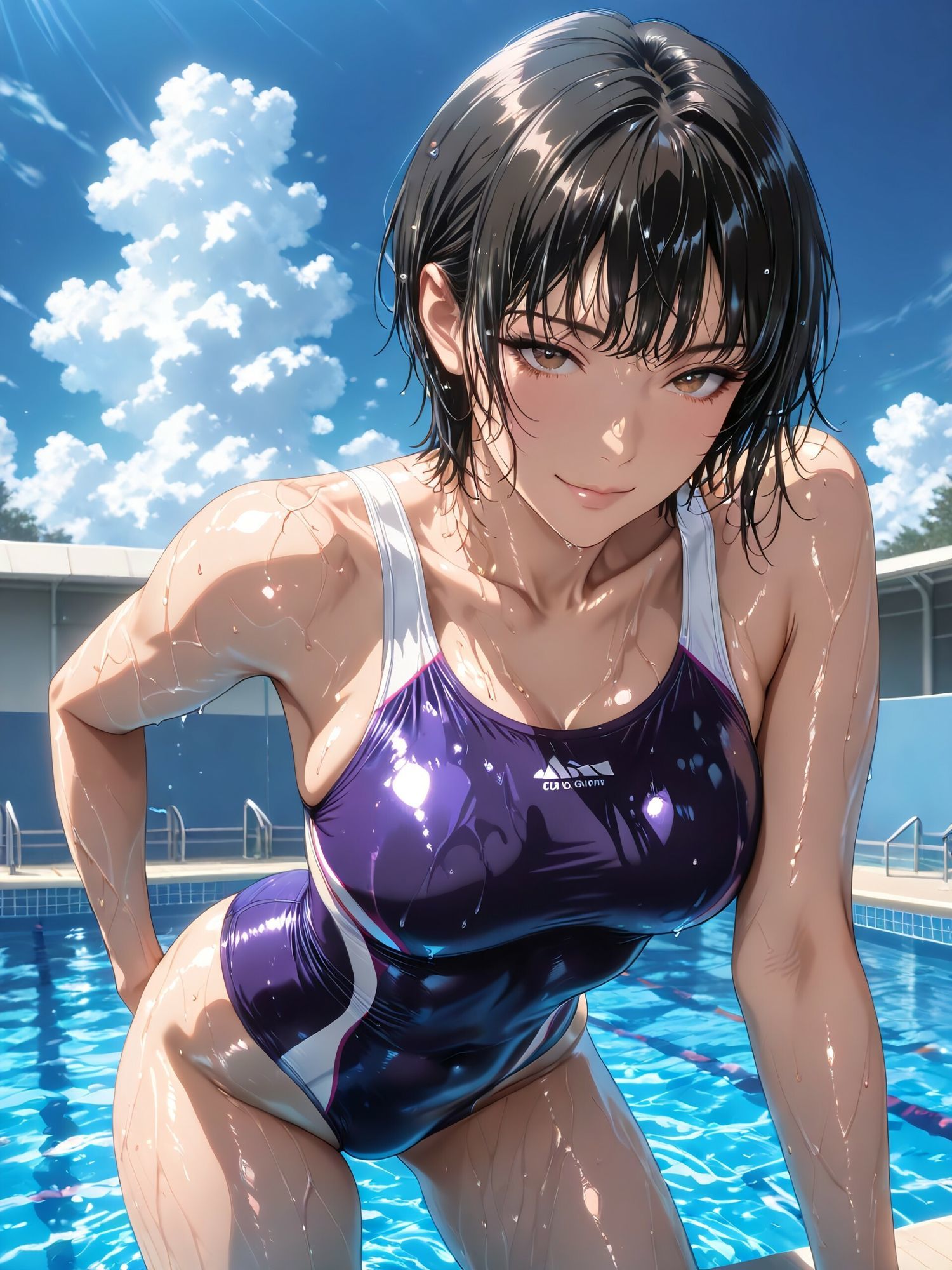美少女と競泳水着3 サンプル2ページ目