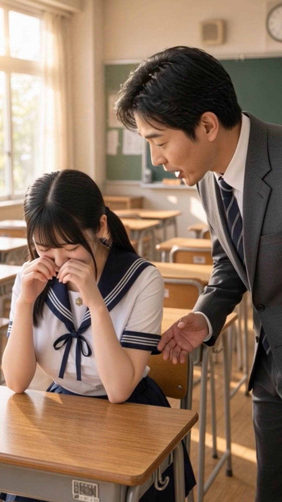 調教 女子校生 容赦なき大人教師 狙われるJK 処女 セクハラ 教師 学園 部活 学生 サンプル6ページ目