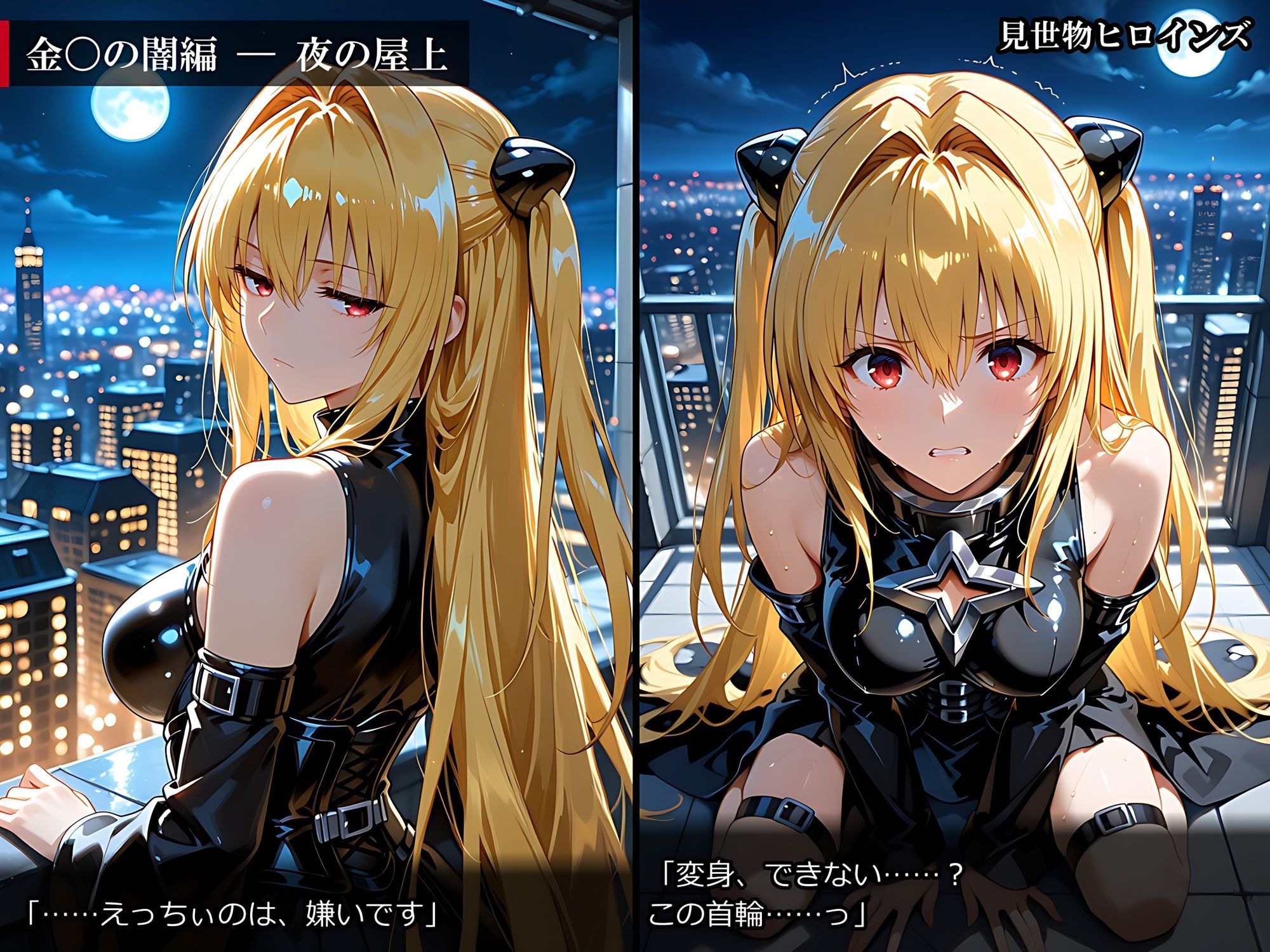 【500枚】見世物ヒロインズ 〜強い女ほど、よく堕ちる〜 ToL〇VEる編 古〇川唯＆金〇の闇＆御〇涼子 サンプル4ページ目