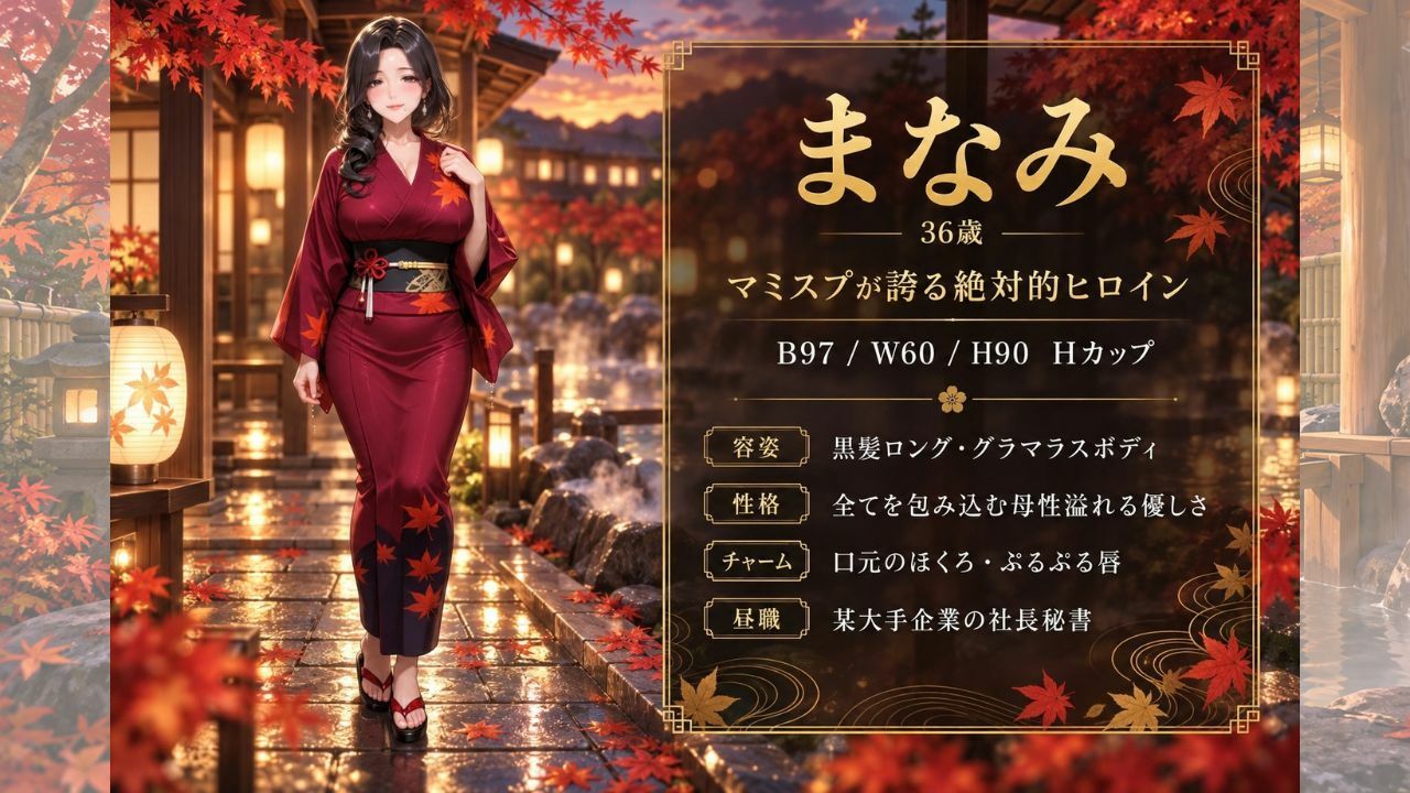 【4KアニメAV】爆美女人妻と行く秋のお忍び温泉旅行 サンプル4ページ目