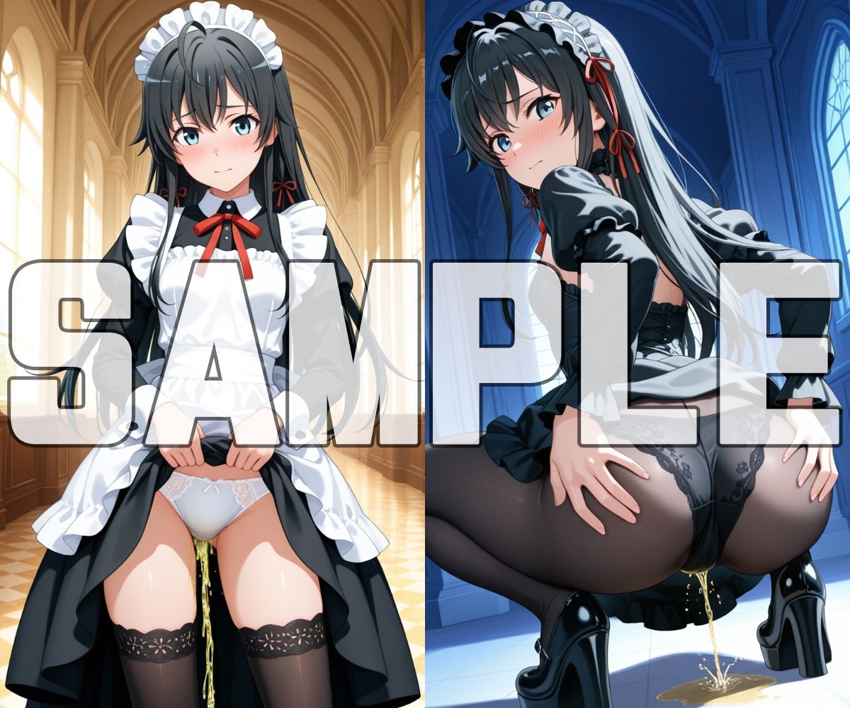 おしっこお漏らしチャレンジ【俺ガ〇ル コスプレ編】 サンプル2ページ目