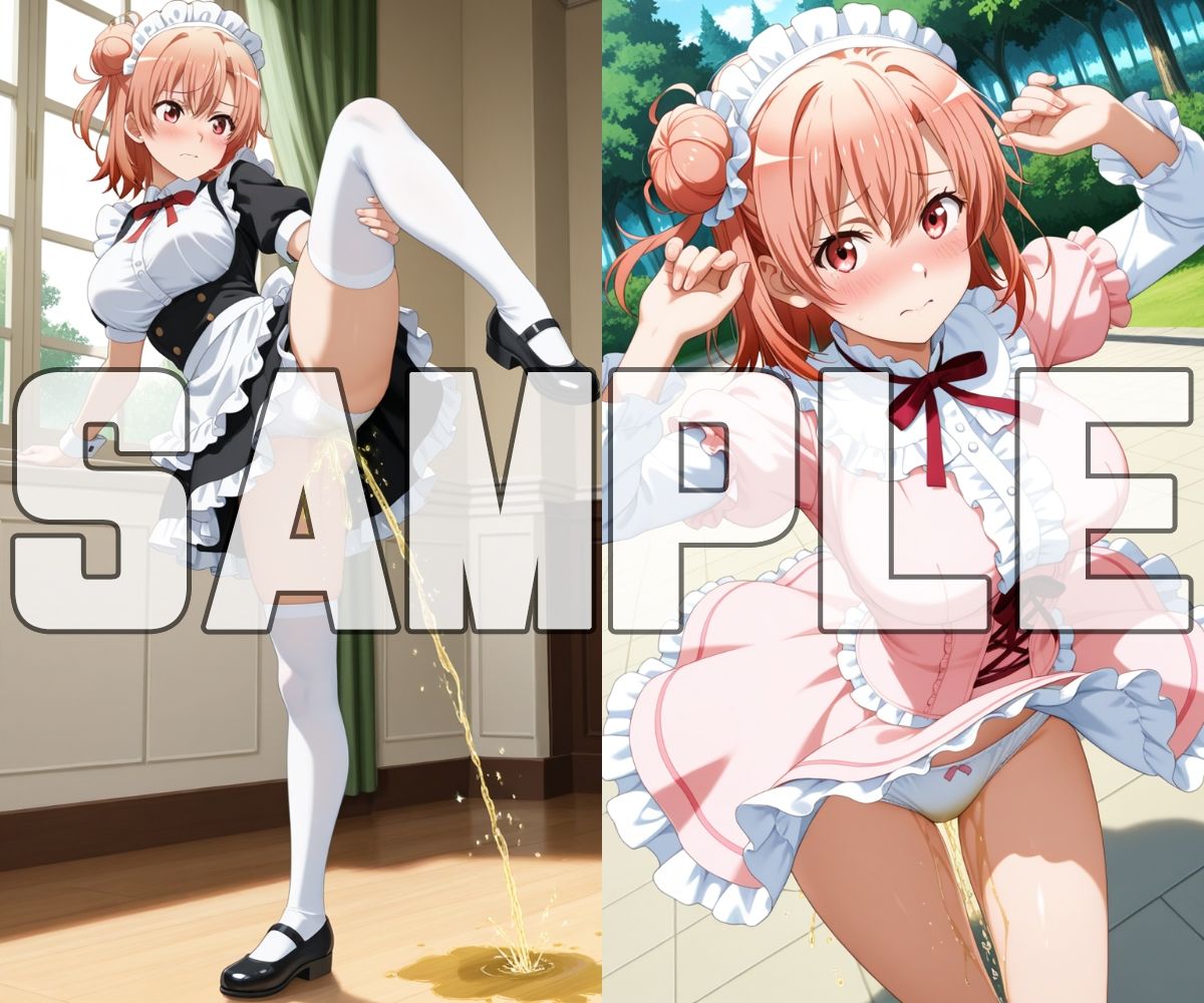 おしっこお漏らしチャレンジ【俺ガ〇ル コスプレ編】 サンプル5ページ目