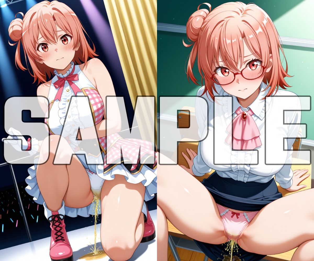 おしっこお漏らしチャレンジ【俺ガ〇ル コスプレ編】 サンプル7ページ目