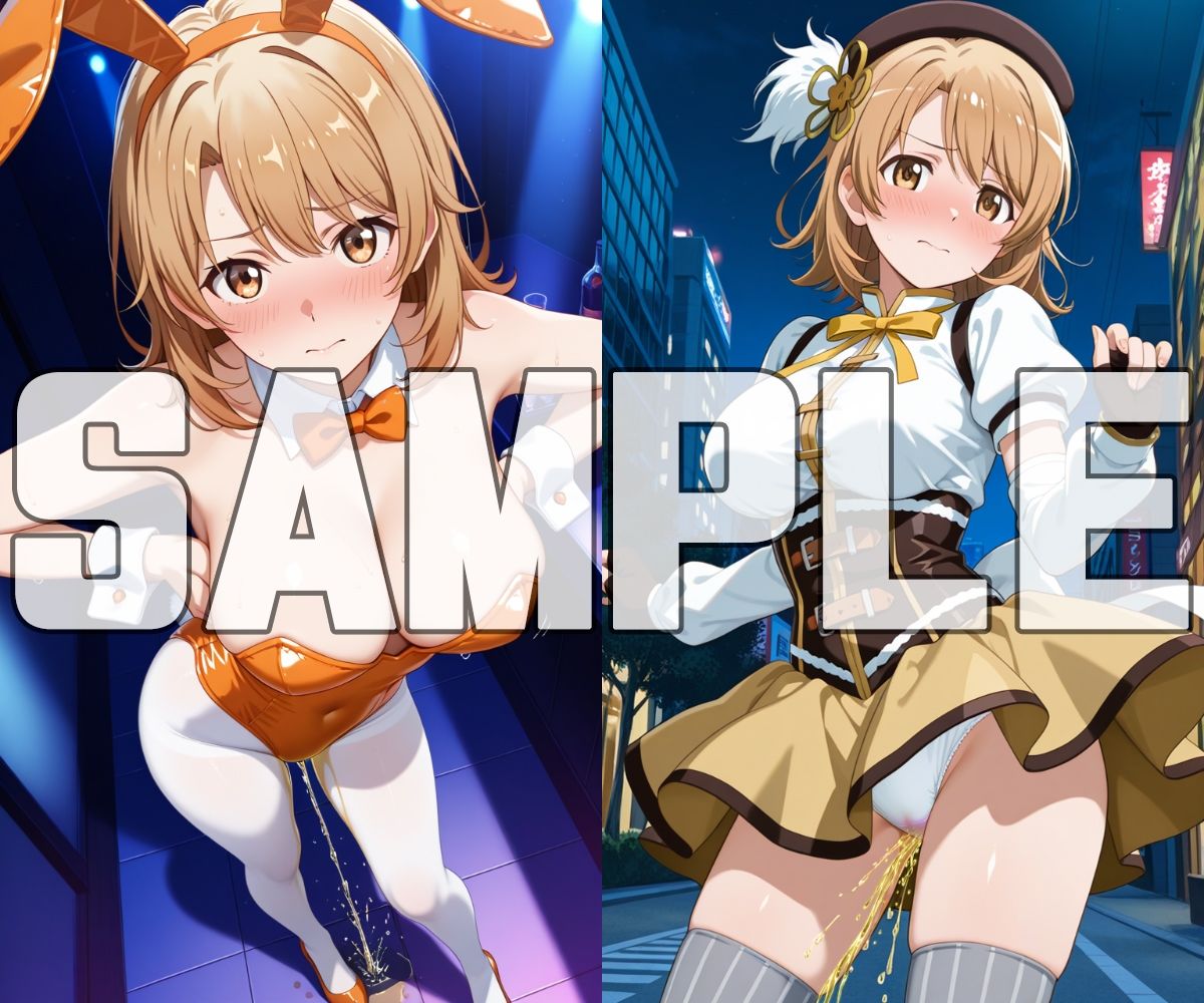 おしっこお漏らしチャレンジ【俺ガ〇ル コスプレ編】 サンプル9ページ目