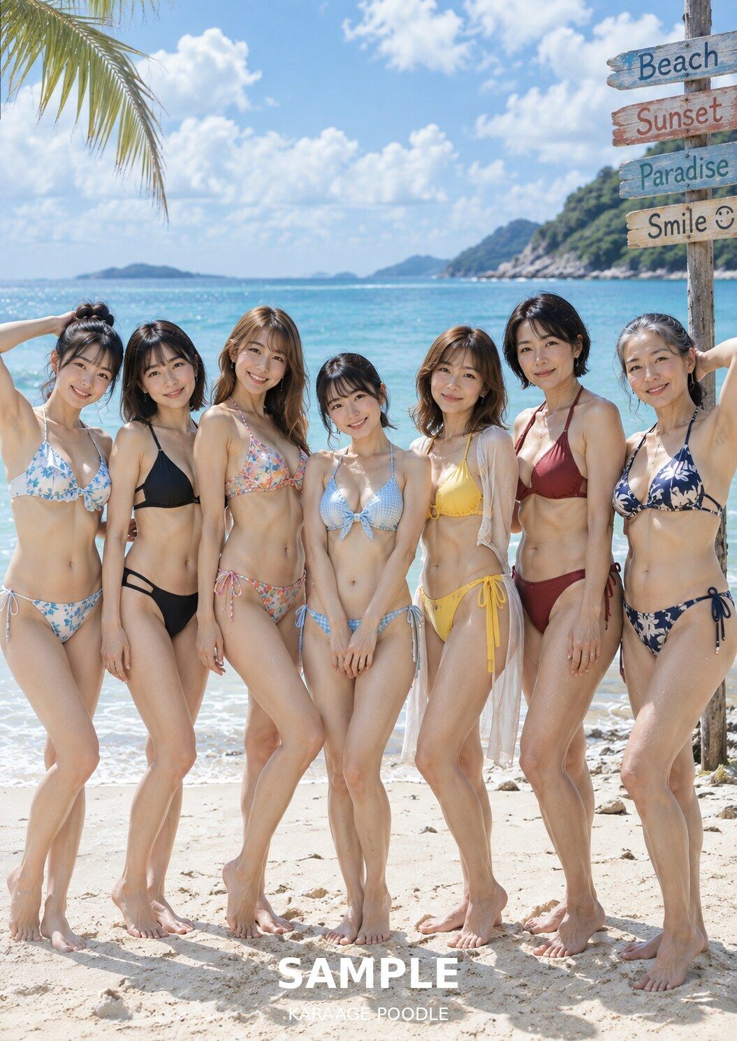 花柄ビキニの楽園 ― FLORAL PARADISE ― サンプル6ページ目