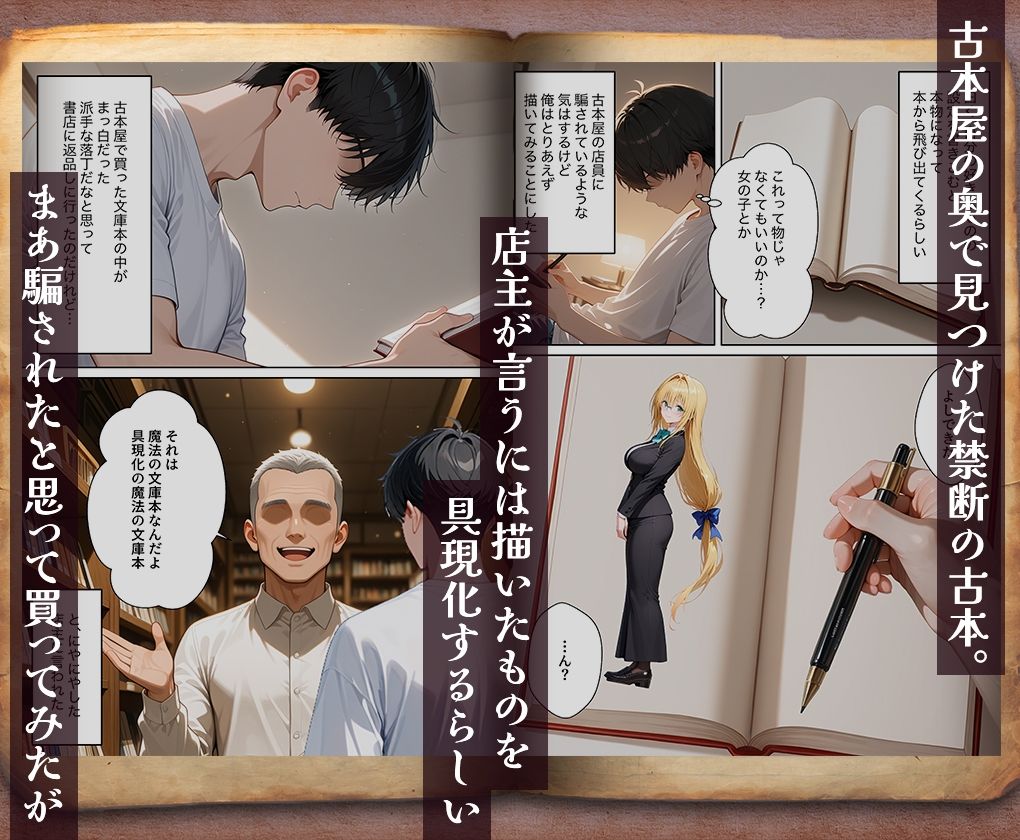 古本から出てきたのは、孕ませ専用の彼女だった _テ○アーユ サンプル1ページ目