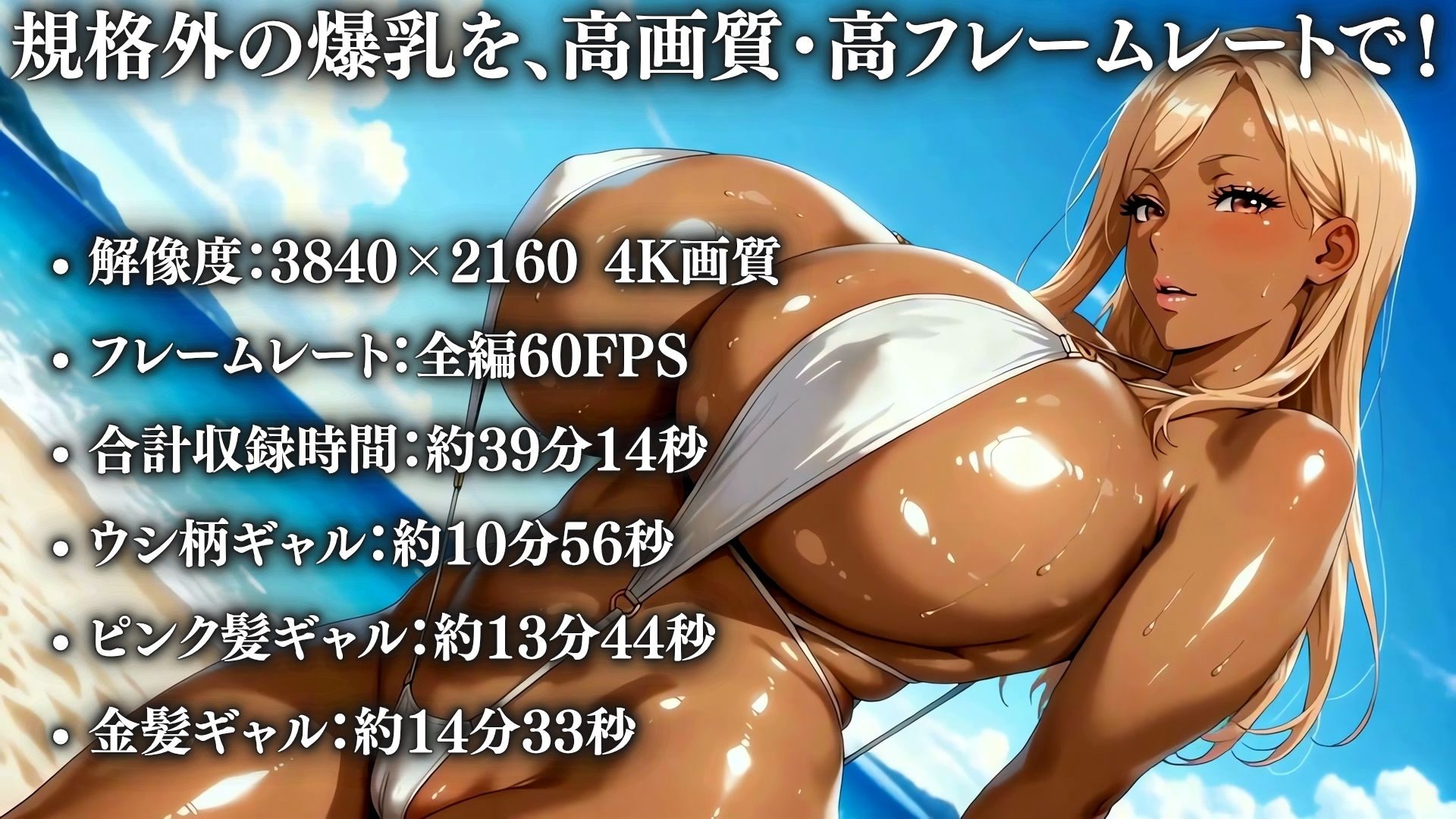 おっぱいのデカさ最上級 3人の黒ギャルビーチで大乱交 『揺れ動く3つの爆乳』 サンプル10ページ目