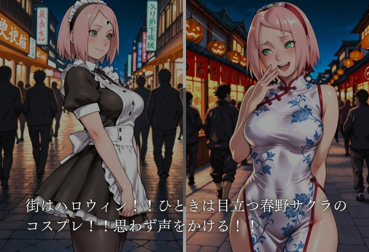 コスプレ嬢ナンパ  春野サクラ サンプル1ページ目