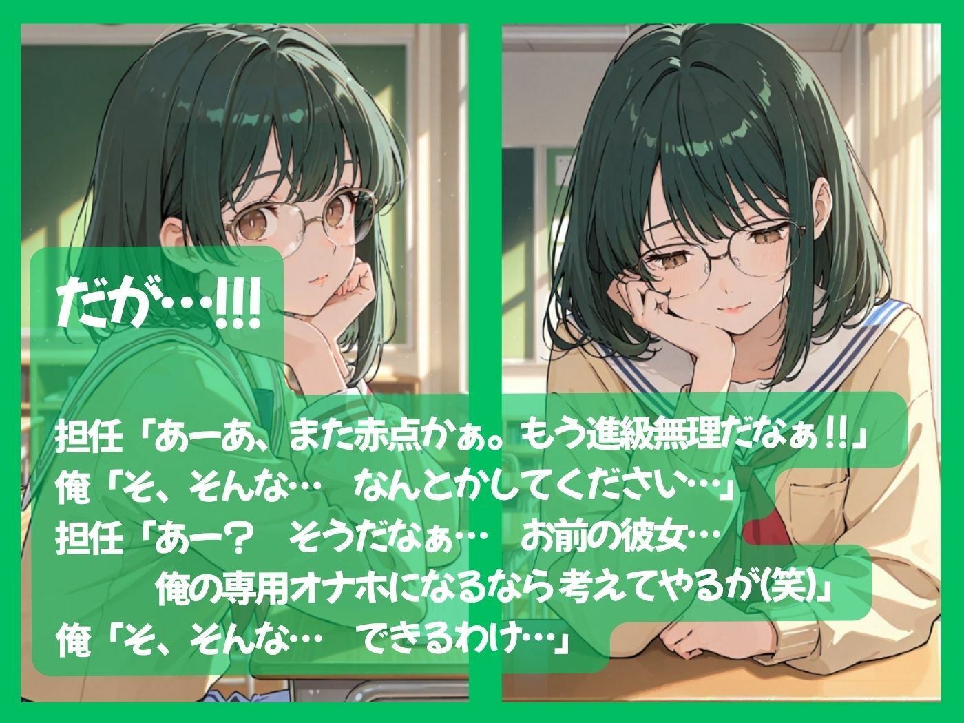 僕っ娘オタクな俺の彼女が担任教師のオナホになった件 サンプル4ページ目