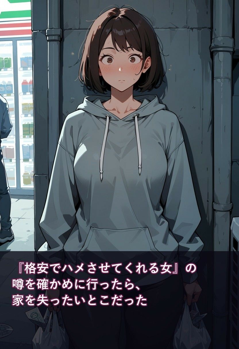 『格安でハメさせてくれる女』の噂を確かめに行ったら、家を失ったいとこだった サンプル1ページ目