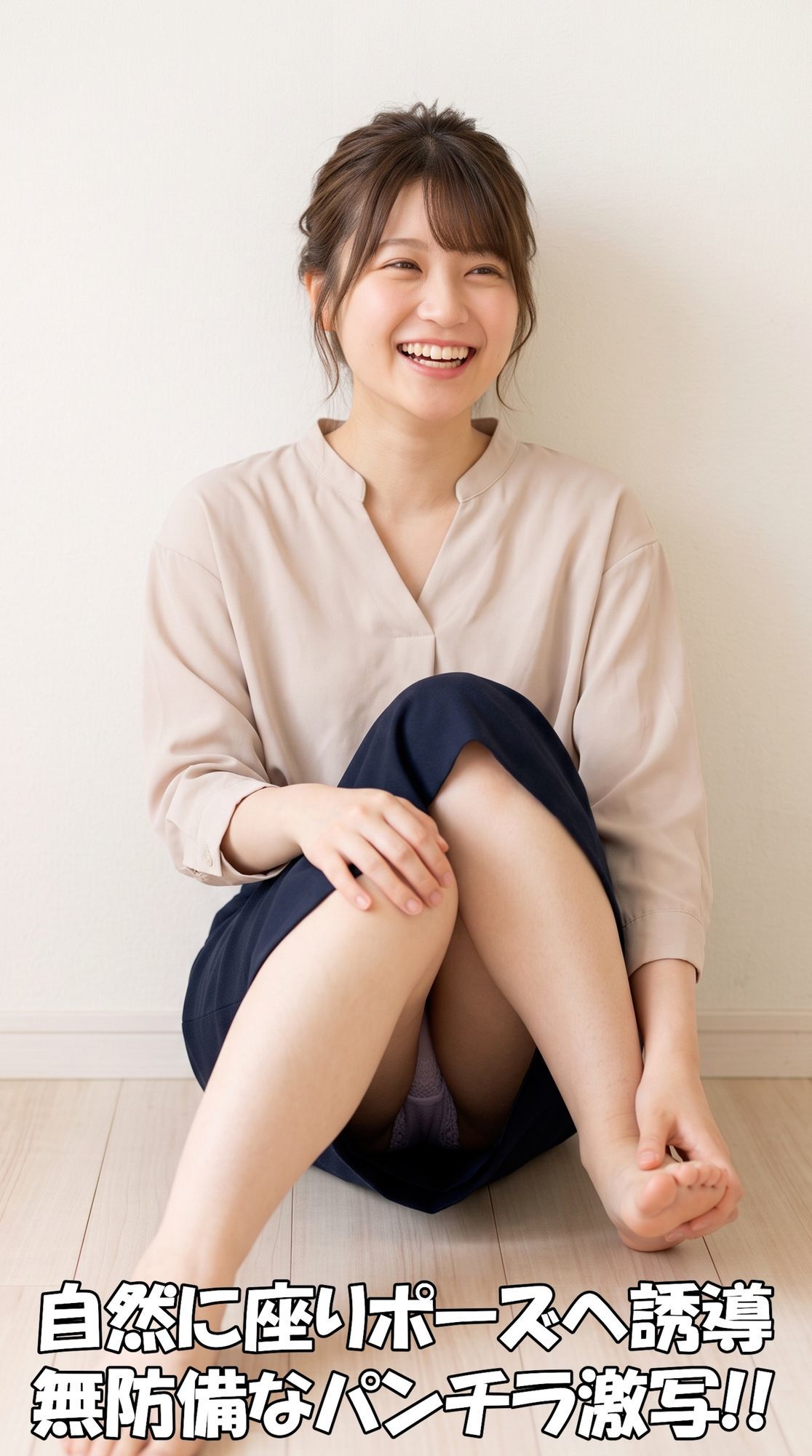 【パンチラ写真集】「雑誌のモデルを探してて…」記者を装って美女を個室へ。真面目な撮影のフリで騙して、無防備なパンチラを激写した記録【超特大500枚】 サンプル3ページ目