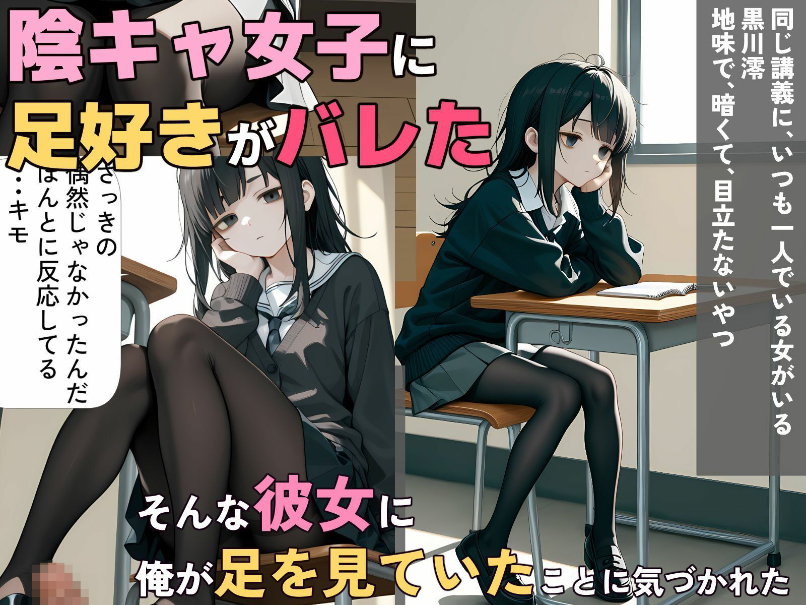 陰キャ女子の専属足コキマゾにされた  〜私以外で興奮したらダメですよ〜 サンプル1ページ目