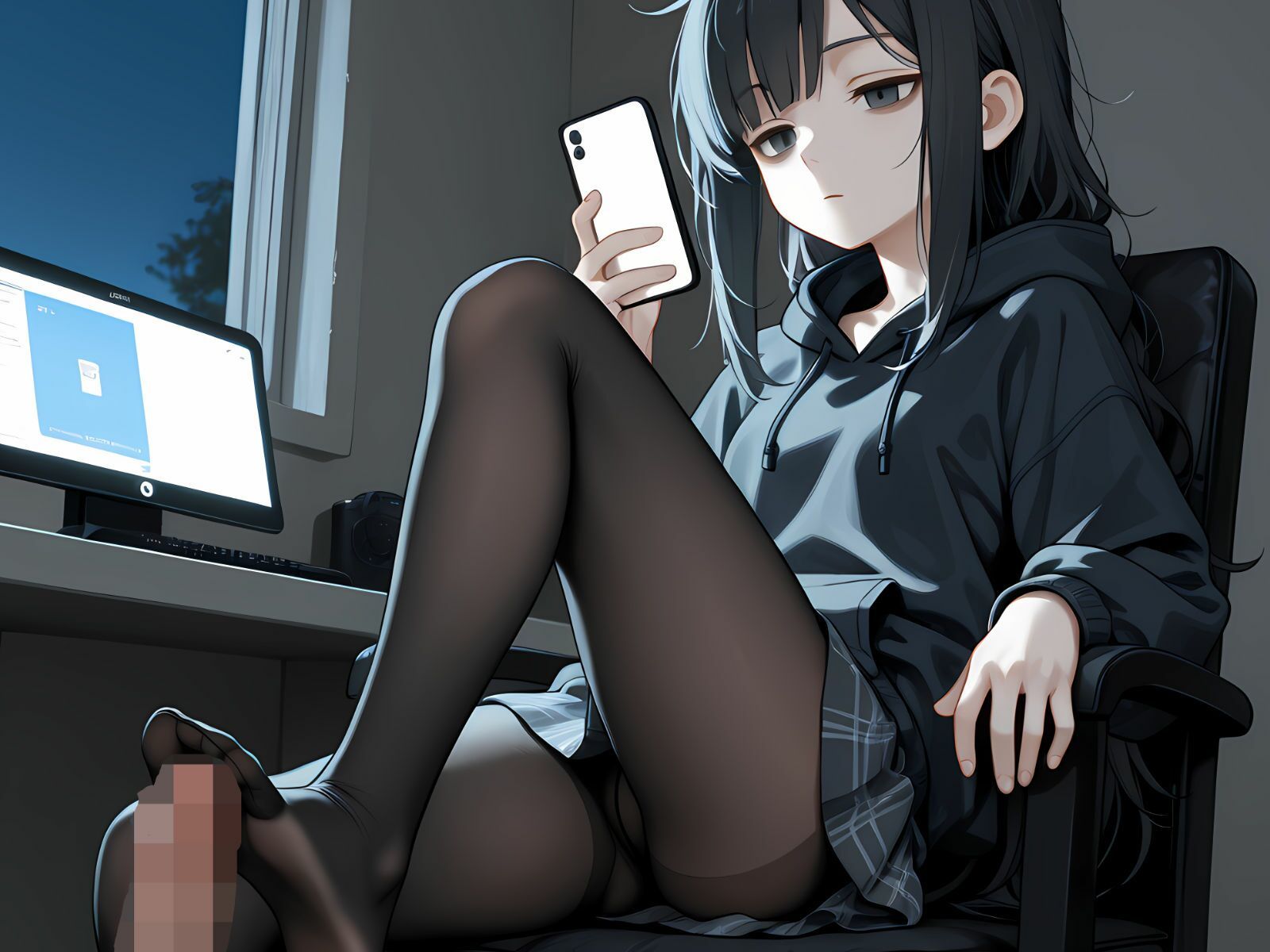 陰キャ女子の専属足コキマゾにされた  〜私以外で興奮したらダメですよ〜 サンプル9ページ目