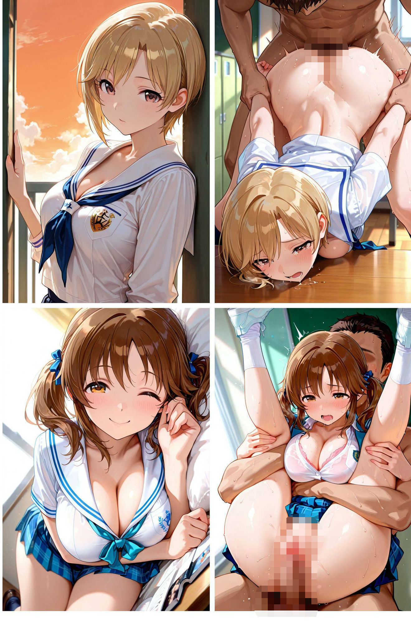 シンデレラアイドルとエッチする話 制服編 サンプル8ページ目