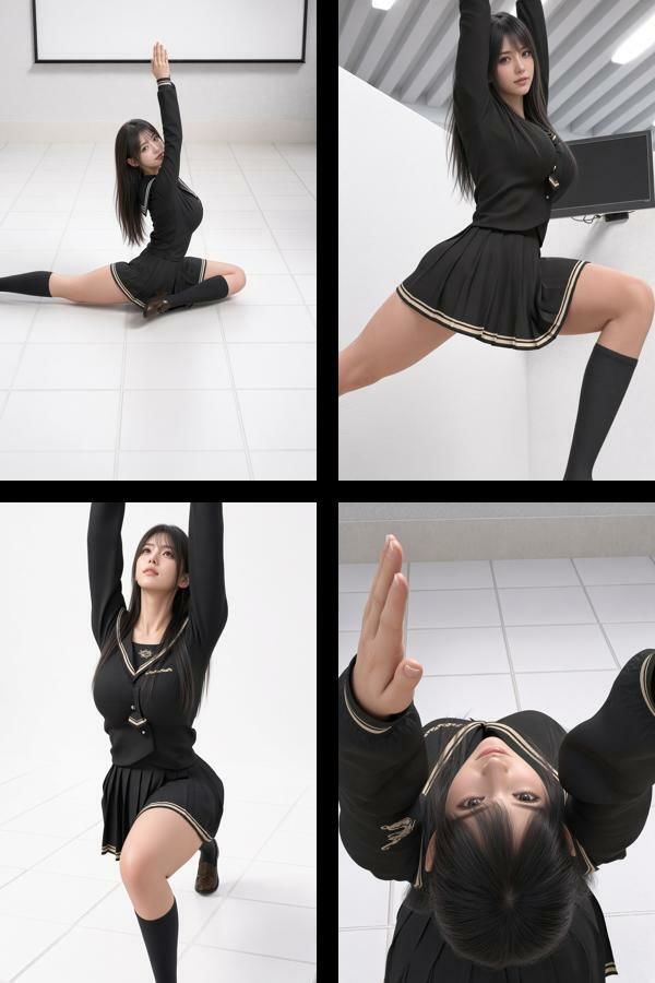才色兼備の万能女性格闘家 霧島 愛唯の学生モデル風写真集The Real_04 サンプル1ページ目