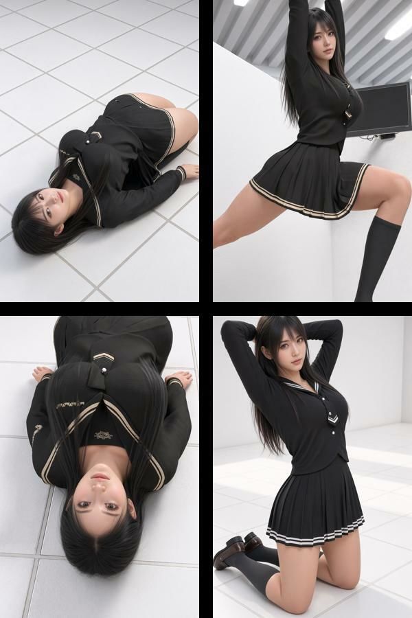 才色兼備の万能女性格闘家 霧島 愛唯の学生モデル風写真集The Real_04 サンプル2ページ目