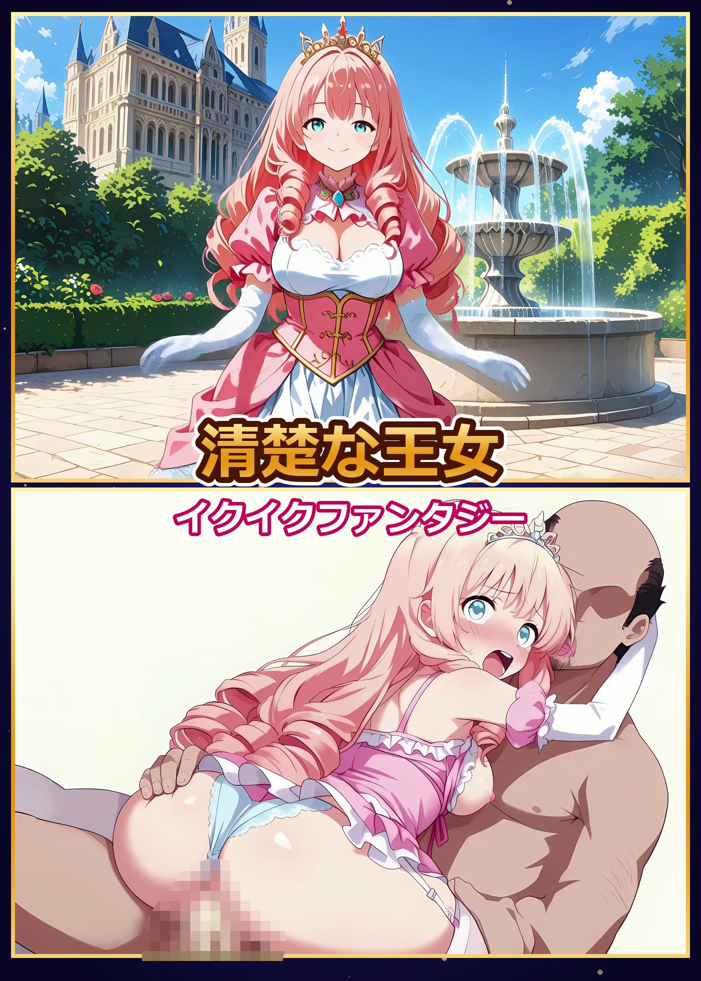【4K神画質】アヘ顔ファンタジー 〜絶対にイカせる槍で世界を救う！出会った爆乳美女23人 全員種付けの旅〜【60FPS】 サンプル6ページ目