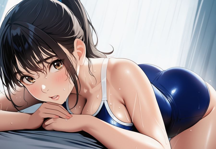ポニーテールとスクール水着総集編 サンプル4ページ目