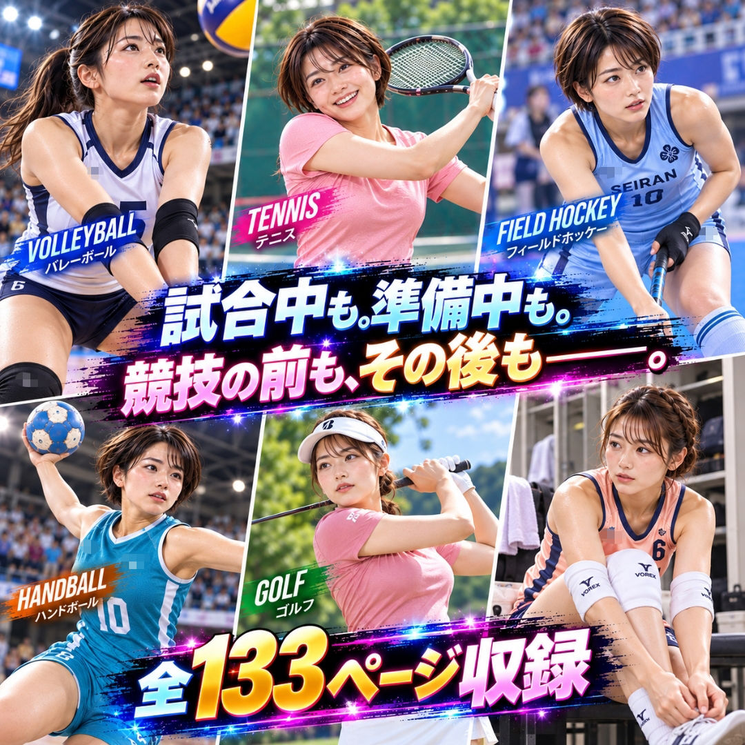 透視メガネ -もしも美女アスリートの服が透けて見えたら- Vol.2 サンプル9ページ目
