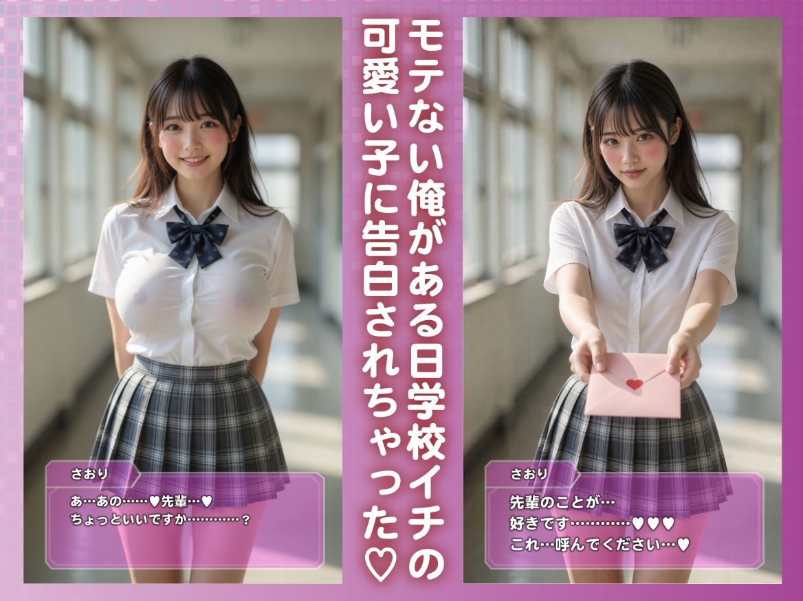 もしもブサイク男が学校イチの美少女に告白されたら… サンプル2ページ目