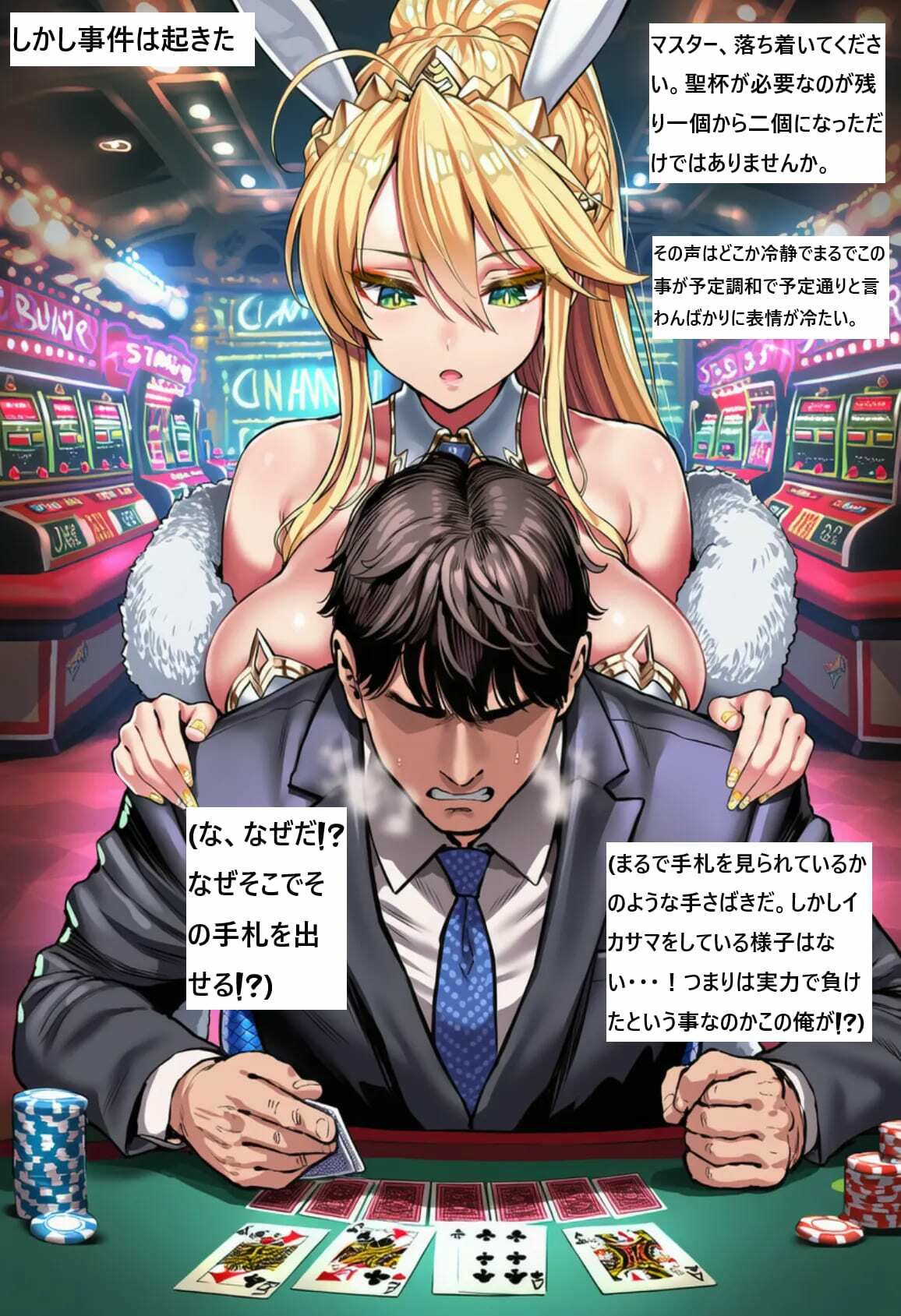 並行世界の黒人と化したマスターにセックスバトルに負けてアルトリアを寝取られるが最終的に「純愛」ENDになる話 サンプル2ページ目