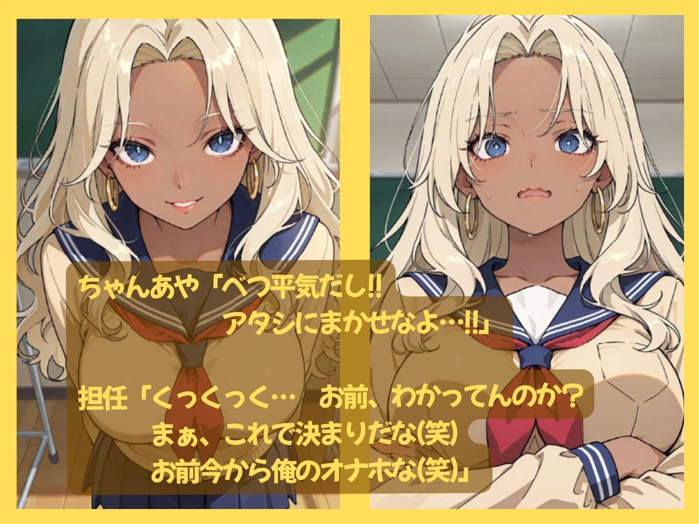 小悪魔ギャルな俺の彼女が担任教師のオナホになった件 サンプル5ページ目