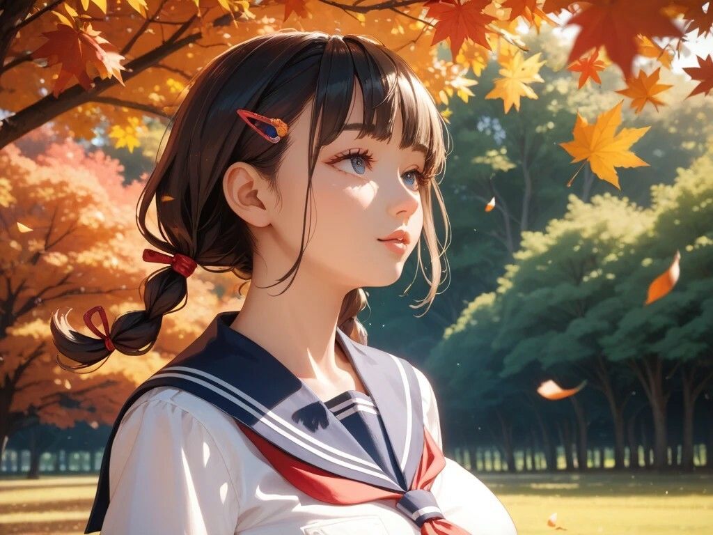 白エプロン家政婦と紅葉を楽しむ美女と屋上プレイと雨宿り古民家 サンプル3ページ目