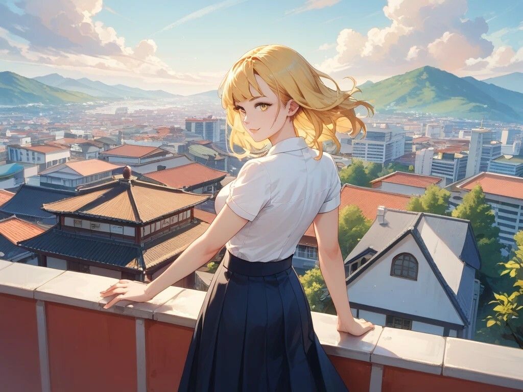 白エプロン家政婦と紅葉を楽しむ美女と屋上プレイと雨宿り古民家 サンプル7ページ目
