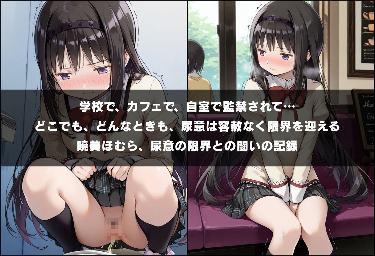 尿意の限界 ドギマギおもらし 暁美ほむら サンプル1ページ目
