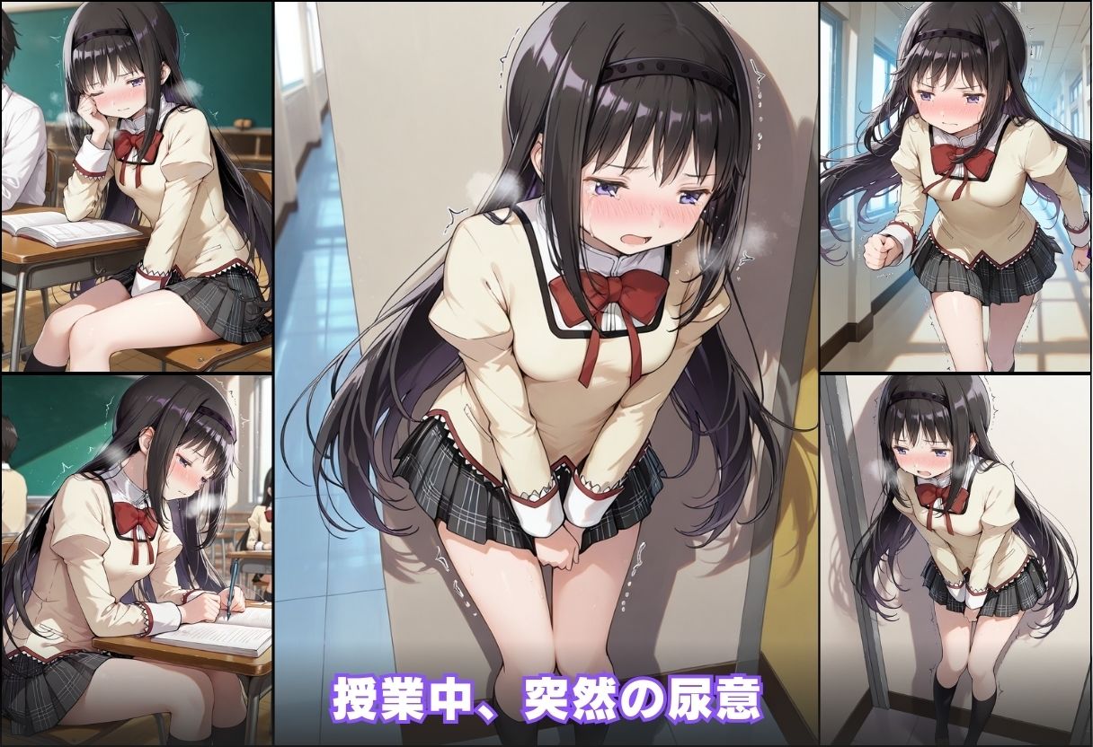 尿意の限界 ドギマギおもらし 暁美ほむら サンプル3ページ目