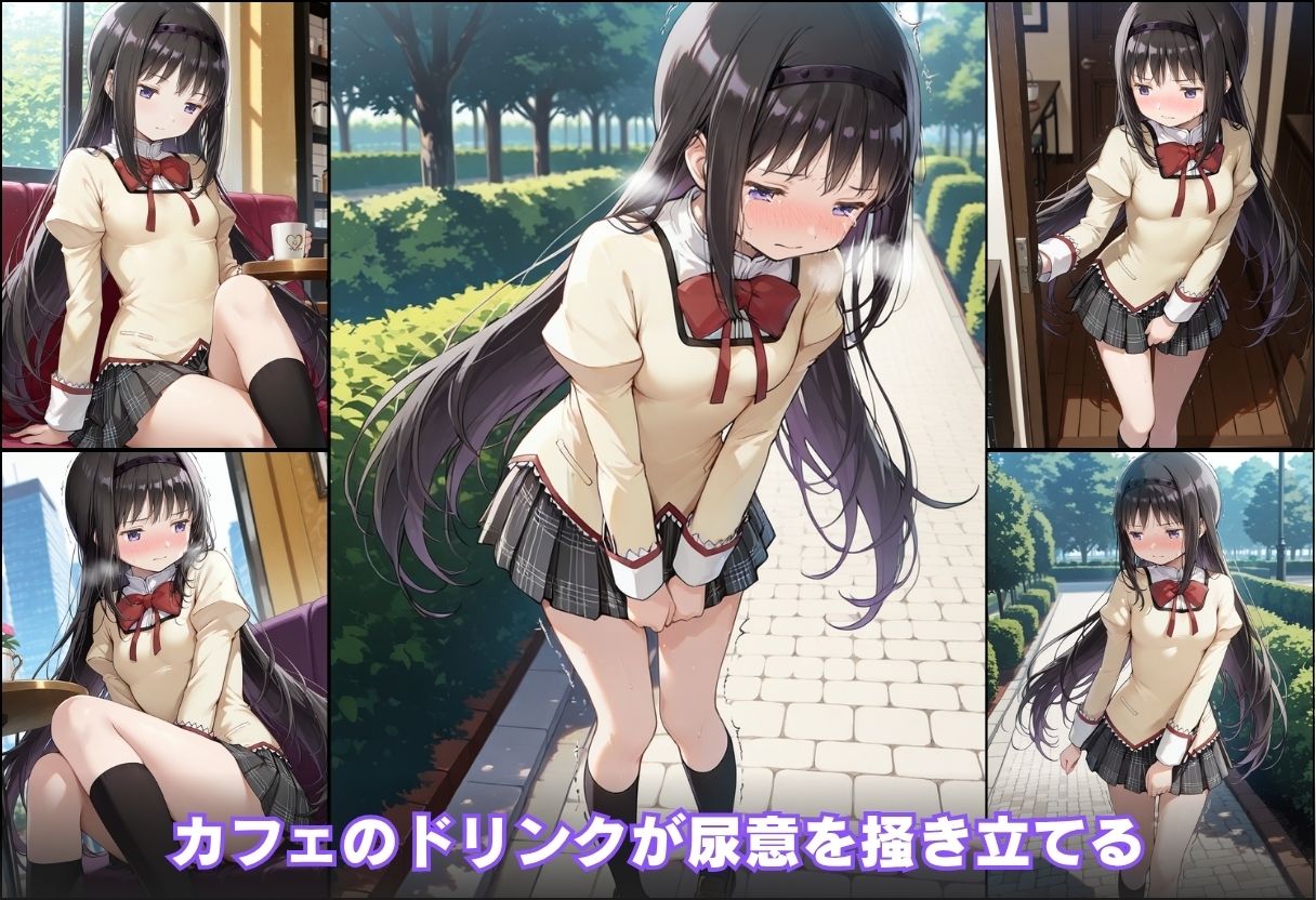 尿意の限界 ドギマギおもらし 暁美ほむら サンプル5ページ目