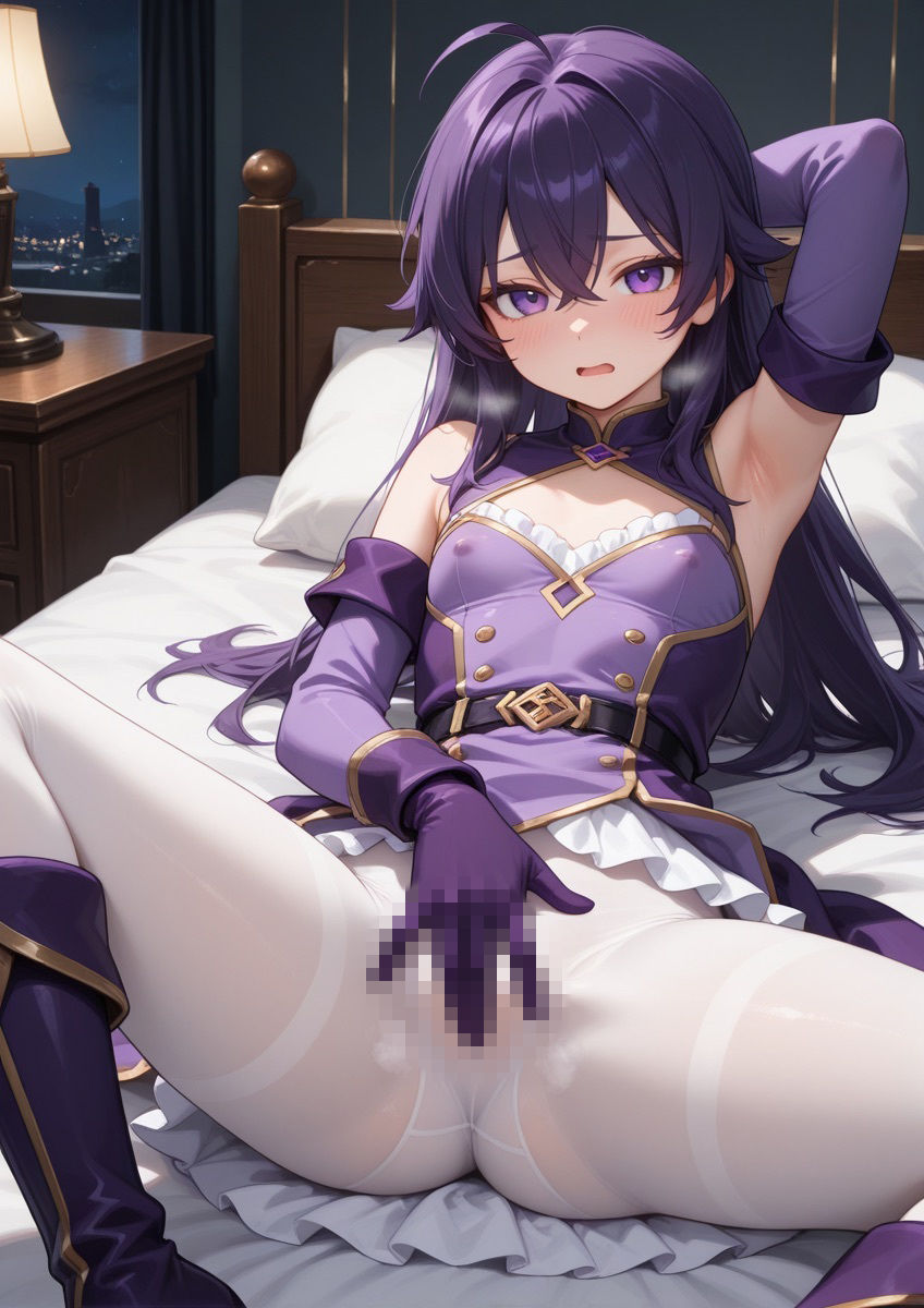 ミリタリー風の衣装の女の子がセクシーポーズで押し倒されてるやつ 1 サンプル5ページ目
