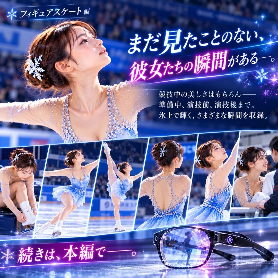 透視メガネ Vol.3 -もしも氷上美女の服の向こう側が見えたら- サンプル9ページ目